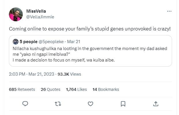 Missvella vellajimmie coming online to expose your family's stupid genes unprovo