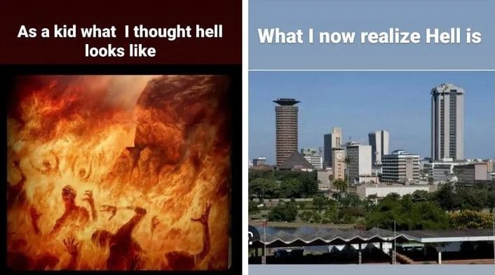 As a kid what thought hell looks like what now realize hell is