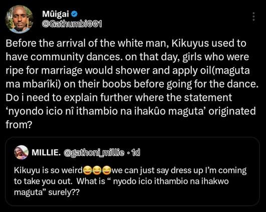 Muigai gathunibi001 before the arrival of the white man, kikuyus used to have co