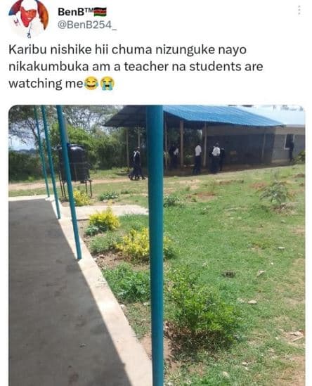 Benb benb254 karibu nishike hii chuma nizunguke nayo nikakumbuka am a teacher na