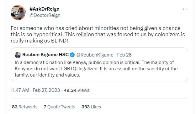 Askdrreign doctorreign for someone who has cried about minorities not being give