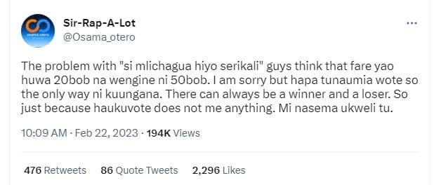 Sirrapalot osama_otero the problem with si mlichagua hiyo serikali guys think th