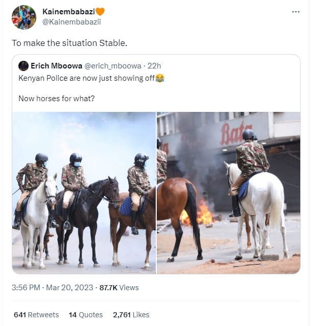 Kainembabazi kainembabazii to make the situation stable erich mboowa erich_mboow