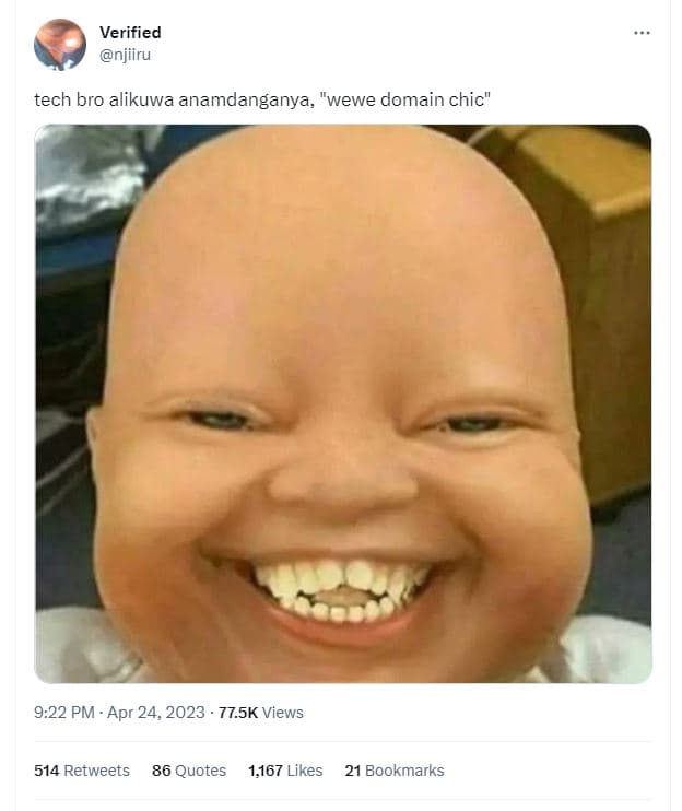 Verified njiiru tech bro alikuwa anamdanganya wewe domain chic 9.22 pm apr 24, 7