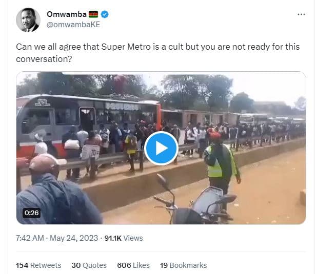 Omwamba omwambake can we all agree that super metro is a cult but you are not re