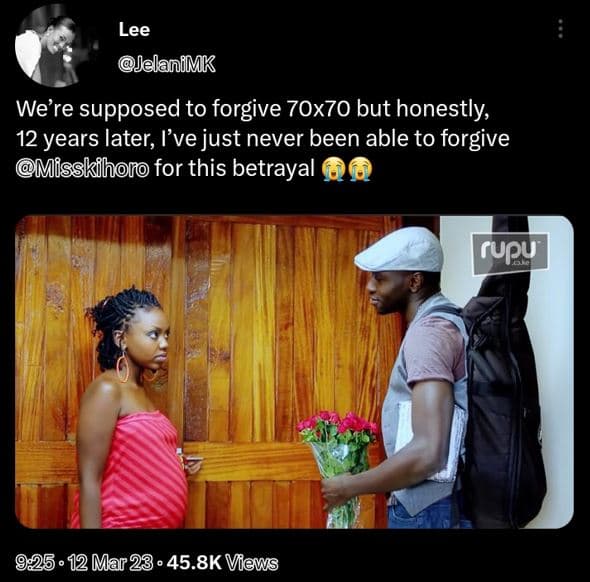 Lee jelanimk we're supposed to forgive 70x70 but honestly 12 years later, l've j