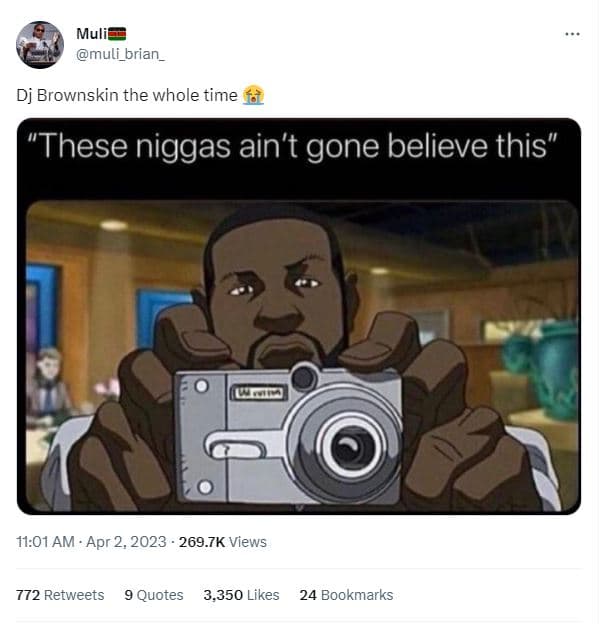 Mulie muli_brian _ dj brownskin the whole time these niggas ain't gone believe t