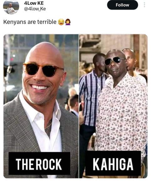 4low ke 4low_ke follow kenyans are terrible therock kahiga