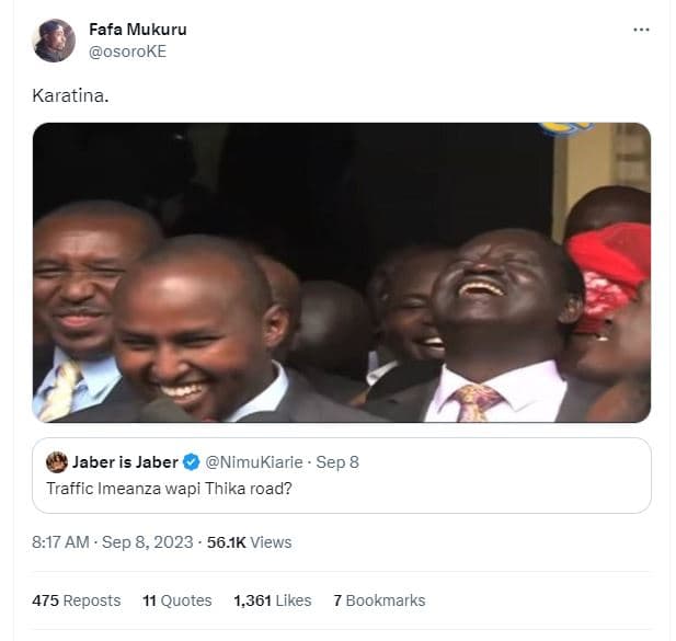 Fafa mukuru osoroke karatina jaber is jaber nimukiarie sep 8 traffic imeanza wap