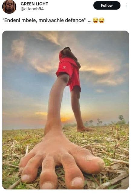 Green light allanohg4 follow 'endeni mbele mniwachie defence