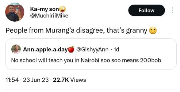 Kamy son muchiriimike follow people from murang'a disagree thats granny ann.appl