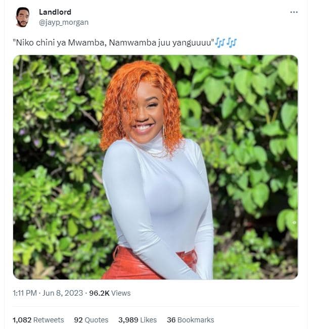 Landlord jayp_morgan niko chini ya mwamba namwamba juu yanguuuu fff jrf 111 pm j