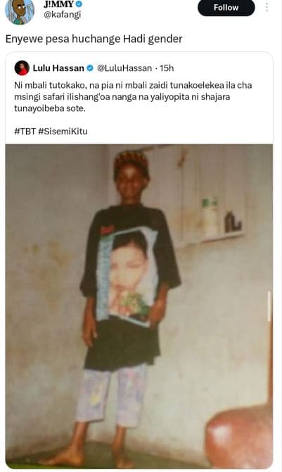 Jimmy kafangi follow enyewe pesa huchange hadi gender lulu hassan luluhassan 15h