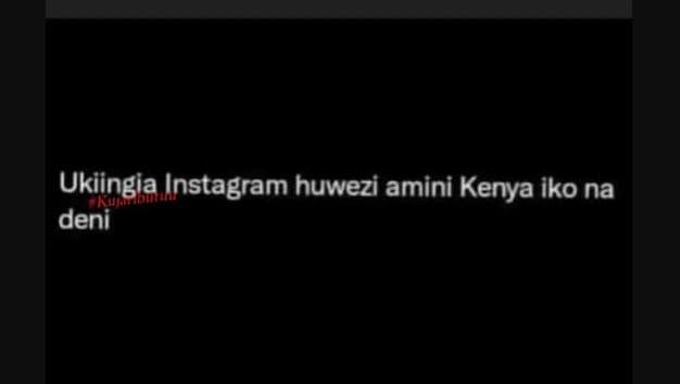 Ukiingia instagram huwezi amini kenya iko na deni