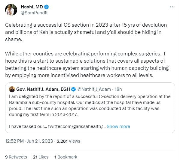 Hashi md sompundit celebrating a successful cs section in after 15 yrs of devolu