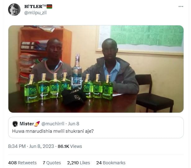 H'tlerti mlipu_zii uhie 8e mister muchirrii jun 8 huwa mnarudishia mwili shukran