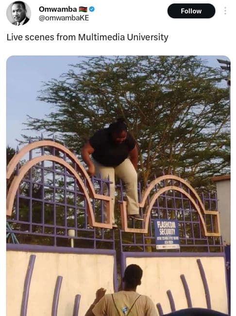 Omwamba omwambake follow live scenes from multimedia university