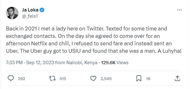 Ja loka _felsi back in met a lady here on twitter. texted for some time and exch