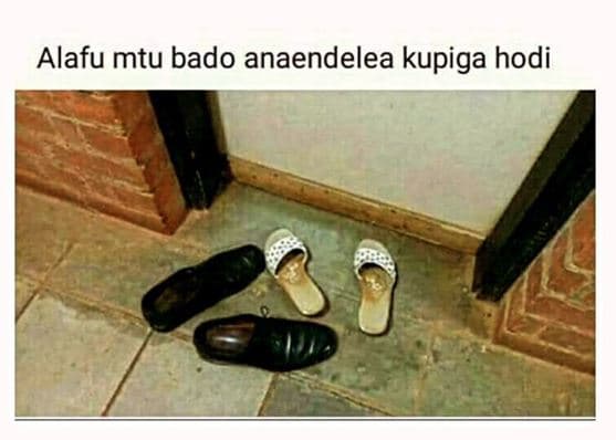 Alafu mtu bado anaendelea kupiga hodi