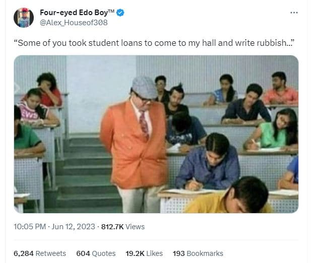 Foureyed edo boytw alex_houseof308 'some of you took student loans to come to my