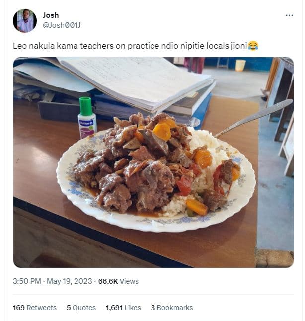 Josh joshoo1j leo nakula kama teachers on practice ndio nipitie locals jioni 3.5