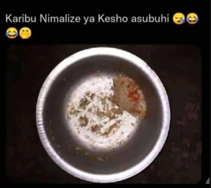 Karibu nimalize ya kesho asubuhi