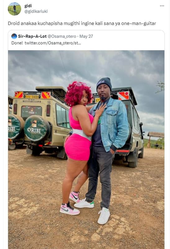 Gidi gidikariuki droid anakaa kuchapisha mugithi ingine kali sana ya onemanguita