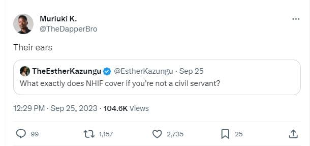 Muriuki k. thedapperbro their ears theestherkazungu estherkazungu sep 25 what ex