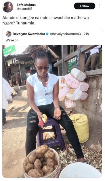 Fafa mukuru osoroke follow afande si uongee na mdosi awachilie mathe wa ngara? t