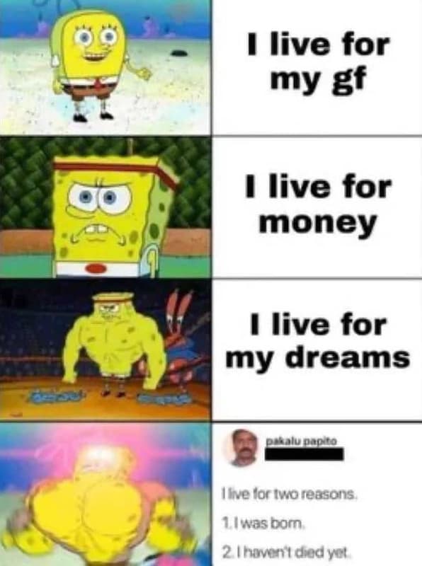 Live for my gf live for money 1 live for my dreams dalro ilve lor iwoteasons ias