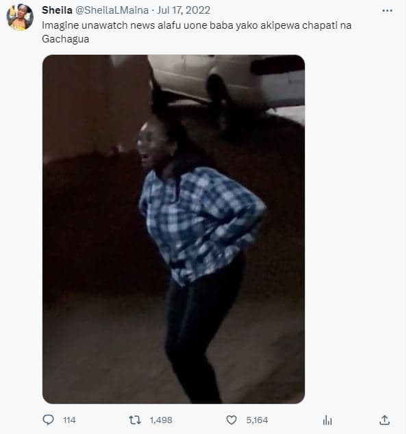 Sheila sheilalmaina jul 17, imagine unawatch news alafu uone baba yako akipewa c