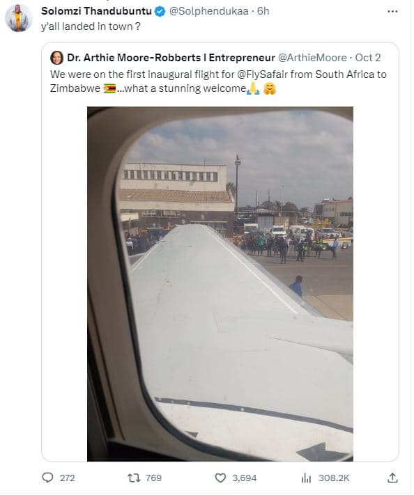 Solomzi thandubuntu y'all landed in town solphendukaa 6h dr. arthie moorerobbert