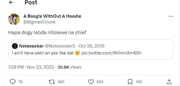 Post boogle without a hoodie bigmanchunk hapa dogy labda nitolewe na chief notso