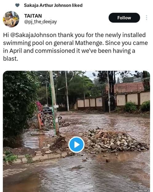 Sakaja arthur johnson liked taitan pj_the_deejay follow hi sakajajohnson thank y