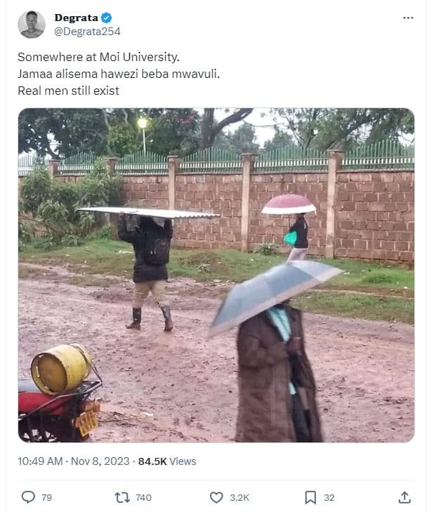 Degrata degrata254 somewhere at moi university. jamaa alisema hawezi beba mwavul