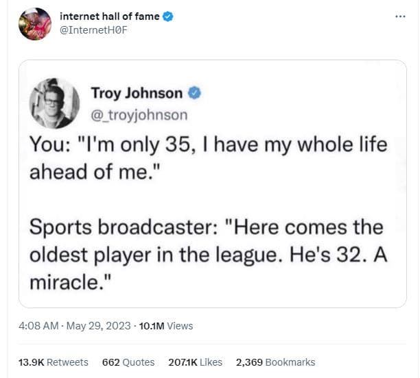 Internet hall of fame internethof troy johnson troyjohnson you 'm only 35, have