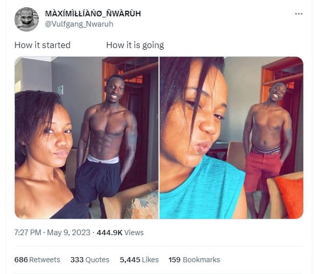 Màxímgłłídc__wdrh vulfgang_nwaruh howit started how it is going 7.27 pm . may 9,