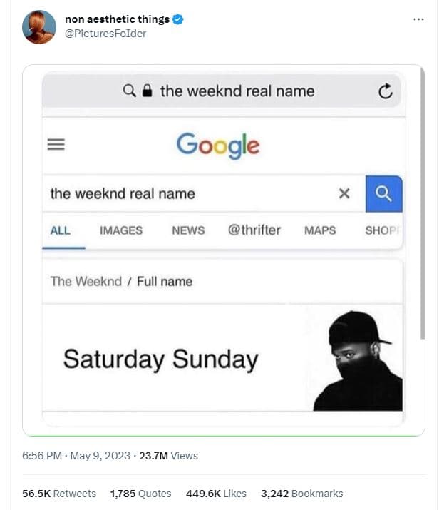 Non aesthetic things picturesfoider the weeknd real name google the weeknd real