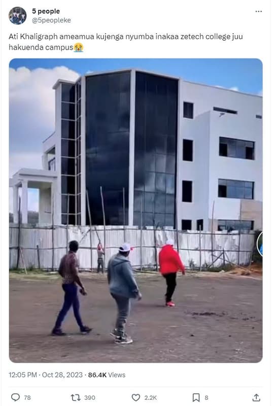 5 people 5peopleke ati khaligraph ameamua kujenga nyumba inakaa zetech college j