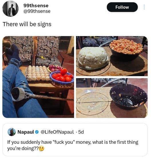 99thsense 99thsense follow there will be signs napaul lifeofnapaul 5d if you sud