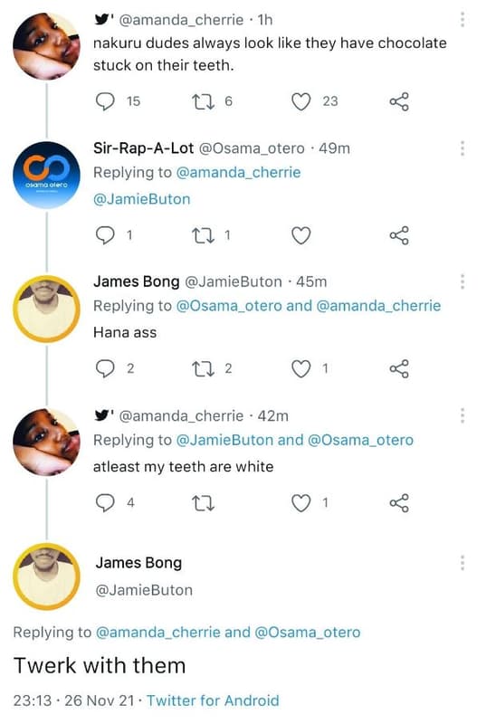 Amanda_cherrie ih nakuru dudes always look like they have chocolate stuck on the