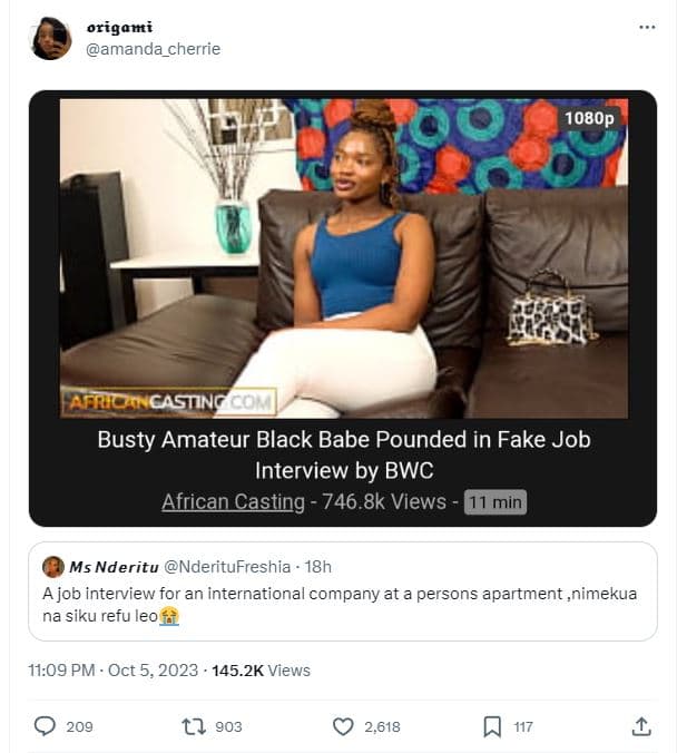 Origami amanda_cherrie 1080p africn castinc co busty amateur black babe pounded