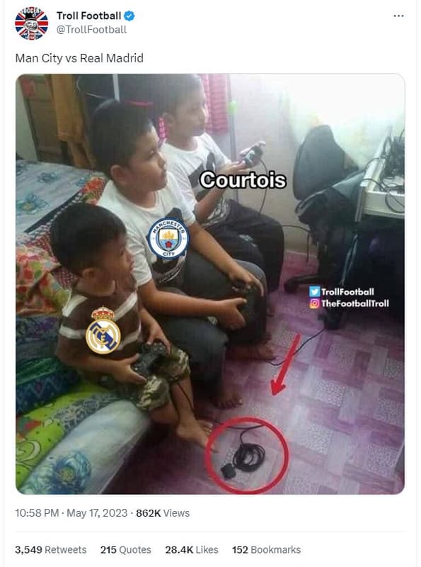 Troll football trollfootball man city vs real madrid courtois trollfootball thef