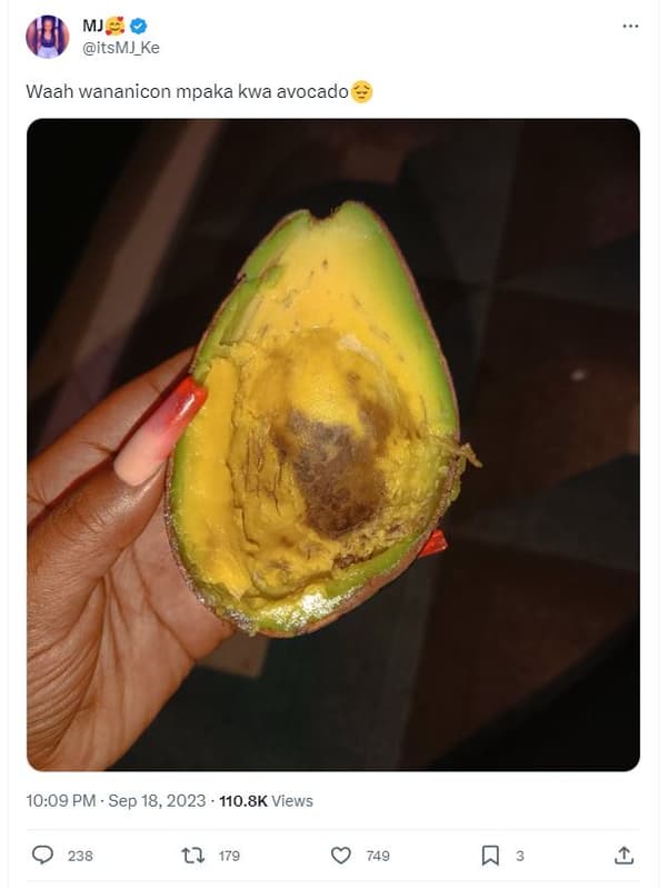 Mj itsmj_ke waah wananicon mpaka kwa avocado 10.09 pm . sep 18, 110.8k views 238