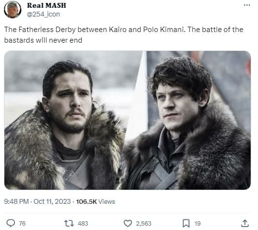 Real mash 254_icon the fatherless derby between kairo and polo kimani. the battl