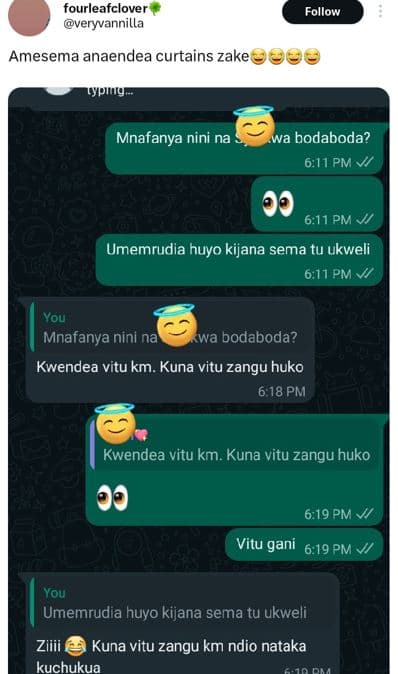 Fourleafclover veryvannilla follow amesema anaendea curtains zake vpg mnafanya n