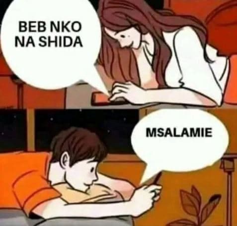 Beb nko na shida msalamie