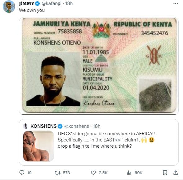 Jmmy kafangi 18h we own you jamhuri ya kenya republic of kenya konshens otieno 1