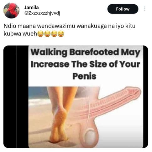 Jamila zxzxzxzzhjvvdj follow ndio maana wendawazimu wanakuaga na iyo kitu kubwa
