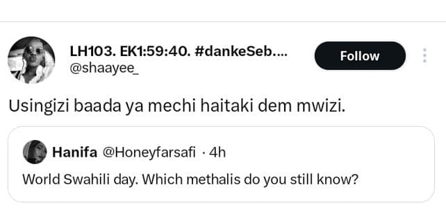Lh103. ek159.40. dankeseb._ shaayee follow usingizi baada ya mechi haitaki dem m